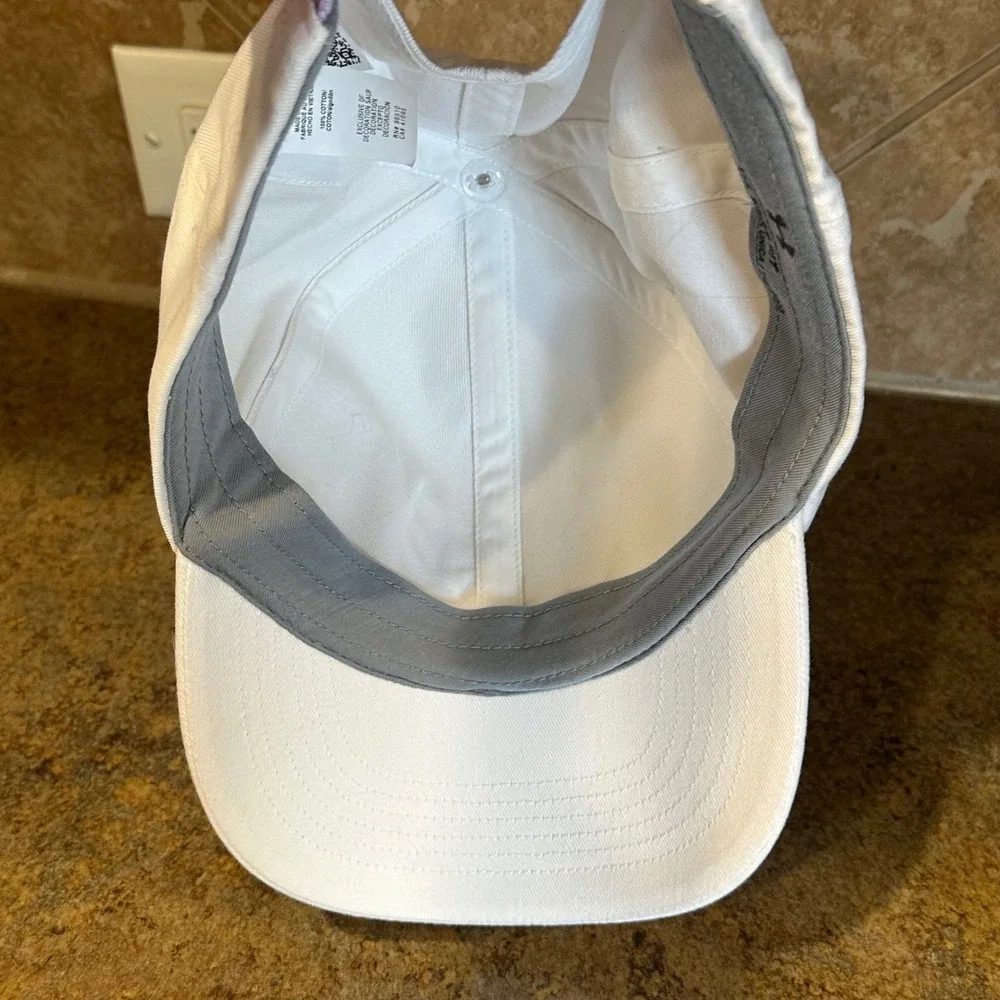 Under Armour Women's Hat Adjustable Strapback‎ UA Free Fit White Casual Cap NEW